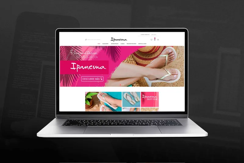 Tienda online de sandalias Ipanema diseñada por Distecnoweb