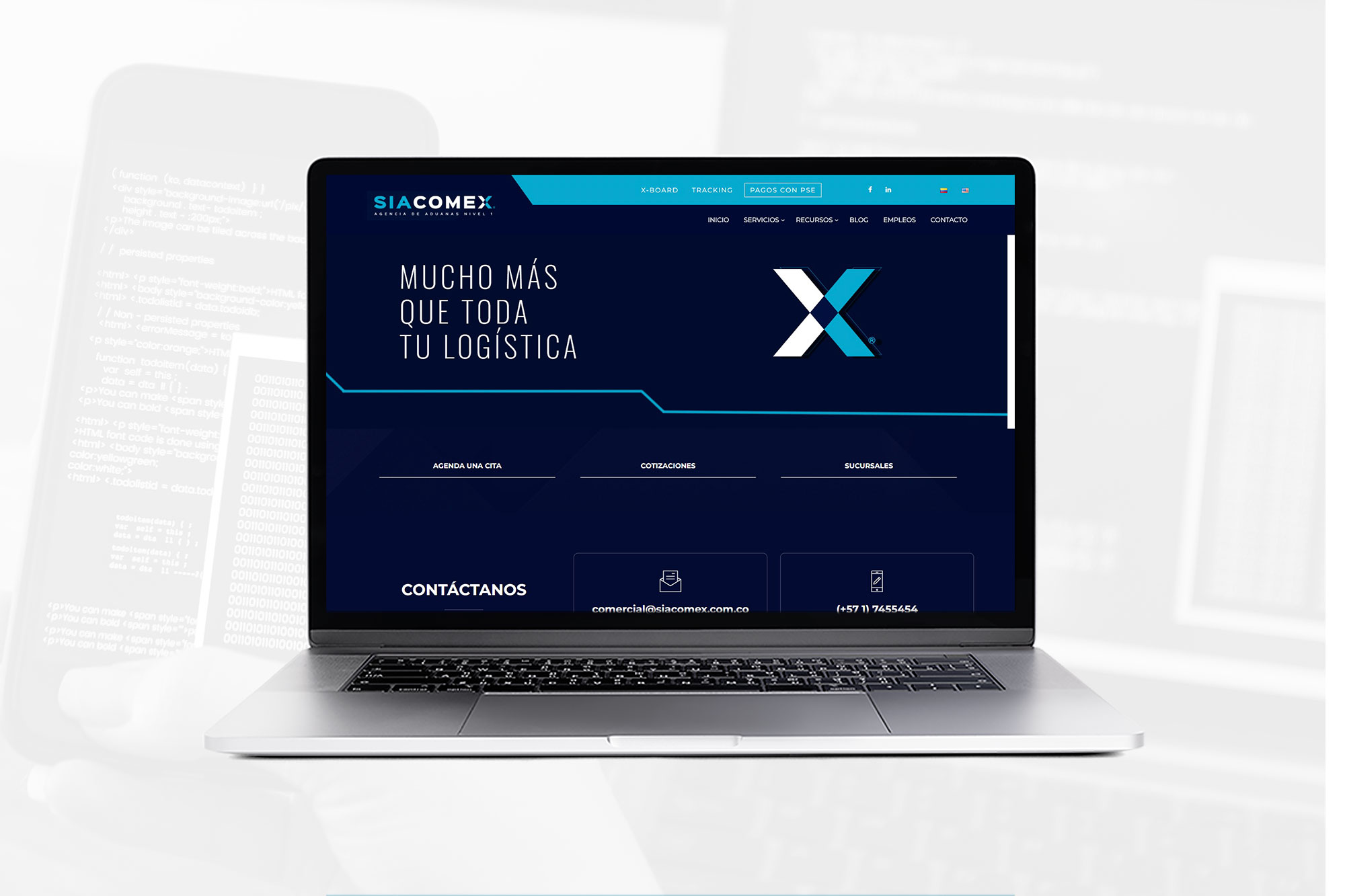 Siacomex - Diseño Web